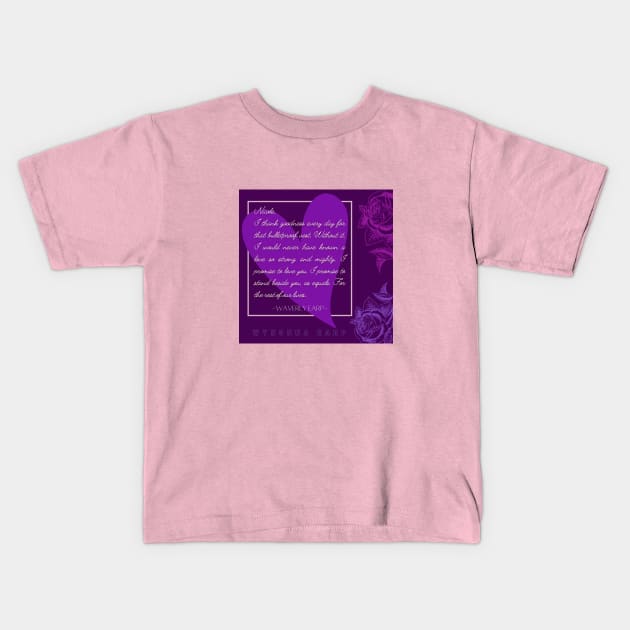 Waverly Wedding Vows - Wynonna Earp Kids T-Shirt by True Visions